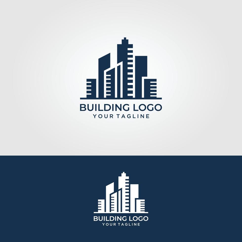 abstract gebouw structuur logo ontwerp onroerend goed, architectuur, constructie vector