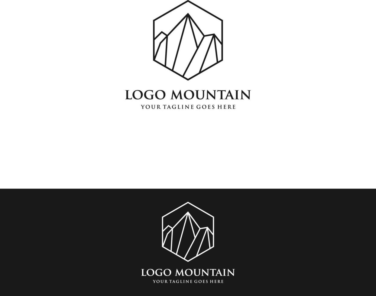 berg logo icoon. vector