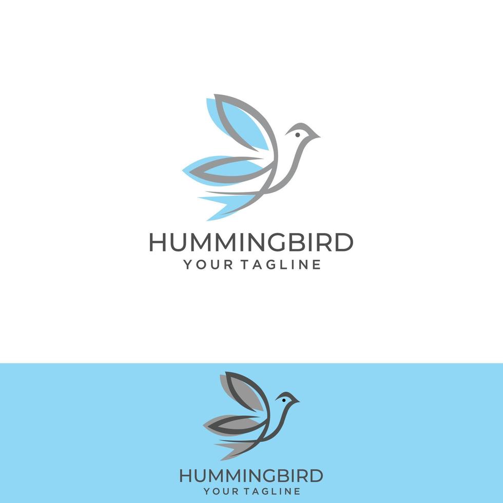 zoemende vogel kleurrijke logo vector