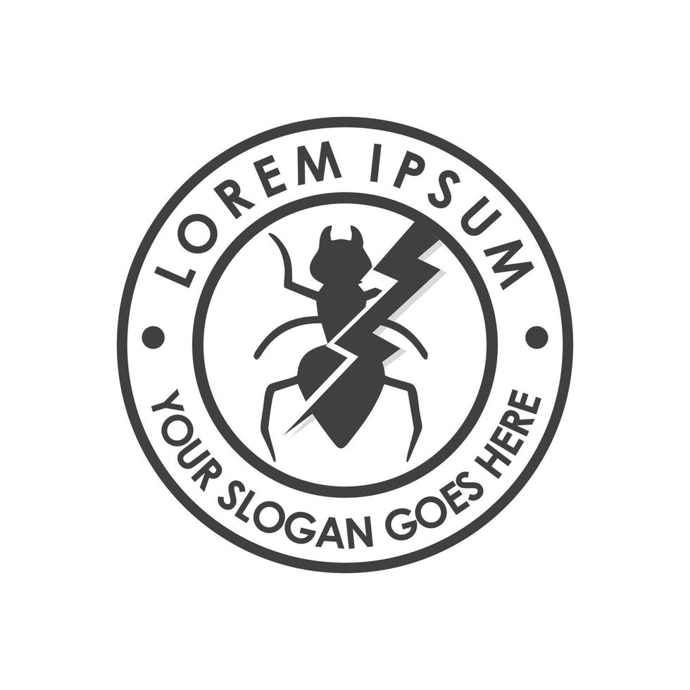 ongediertebestrijding logo, insecticide logo; vector