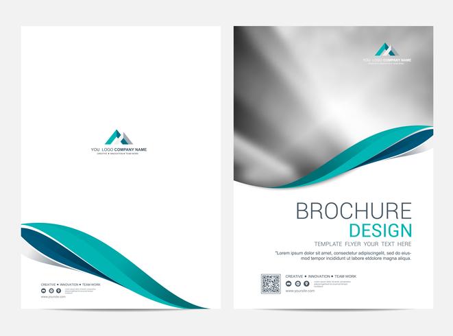 Brochure lay-out sjabloon, cover ontwerp achtergrond vector