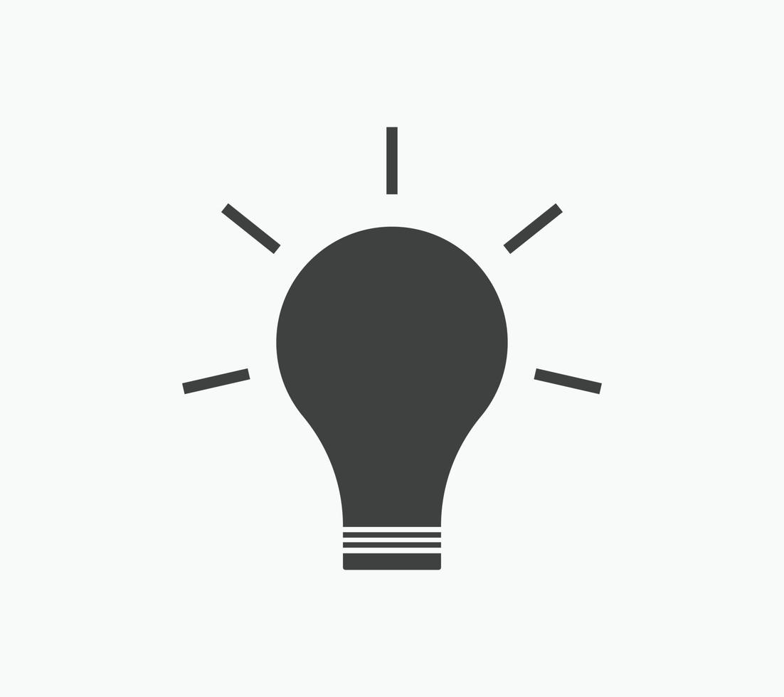 gloeilamp pictogram vector idee teken oplossing, denken concept kleurrijke sjabloon