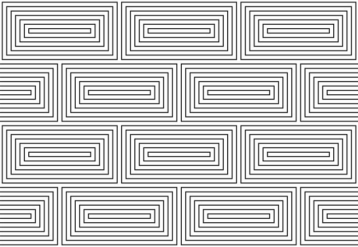 Monochrome doodle art deco abstracte naadloze achtergrond met lijn van de lijn. vector