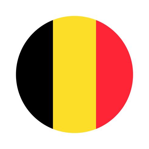 Ronde vlag van België. vector