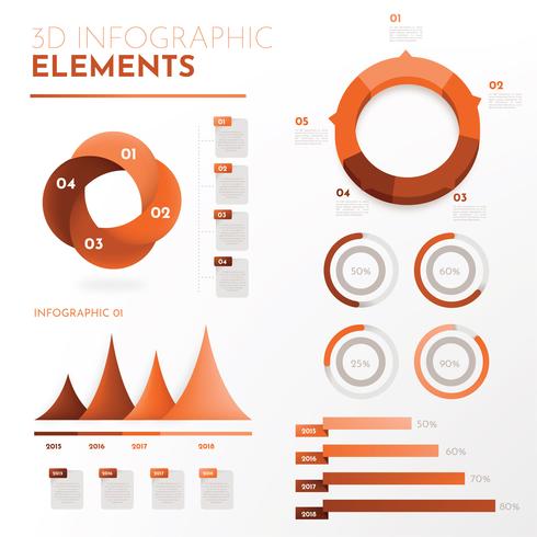 3D-infographic vector pack