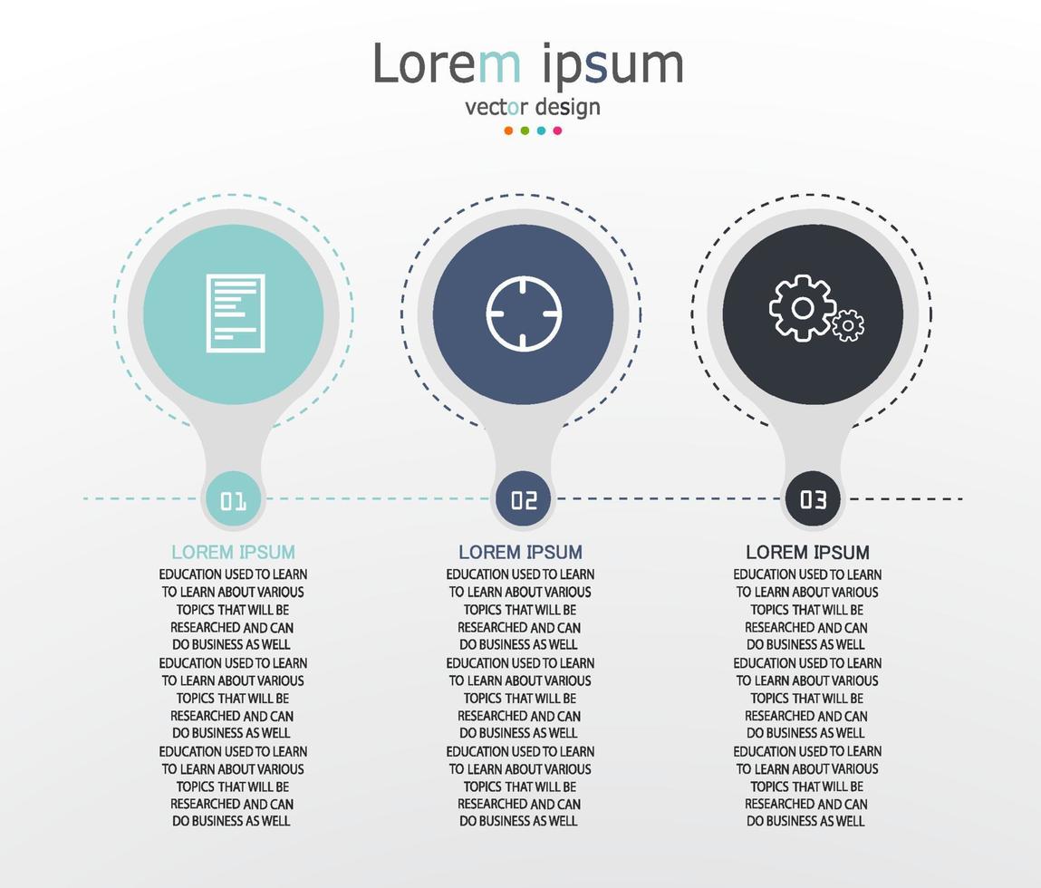 tijdlijn infographic sjabloon presentatie bedrijfsidee met pictogrammen, opties of stappen. infographics voor zakelijke ideeën kunnen worden gebruikt voor gegevensafbeeldingen, stroomdiagrammen, websites, banners. vector