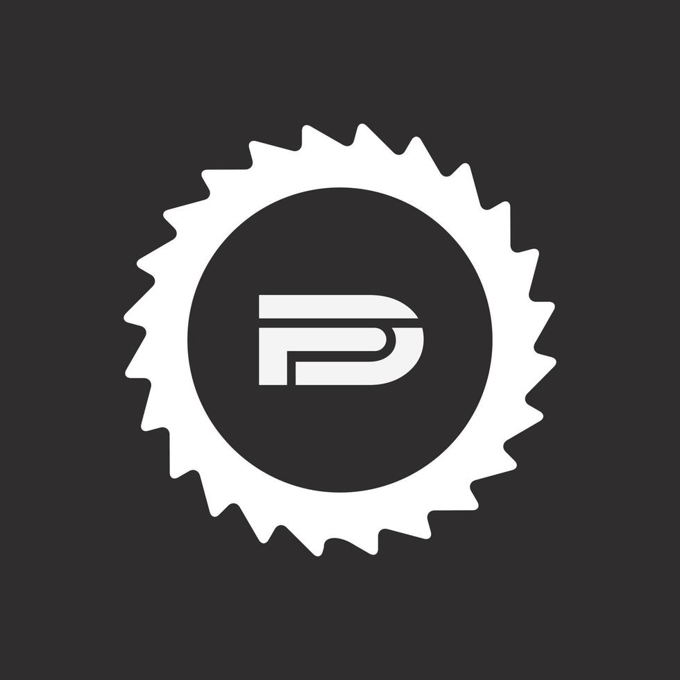 fd initialen brief creatief logo pictogram vector zwarte kleur gratis download