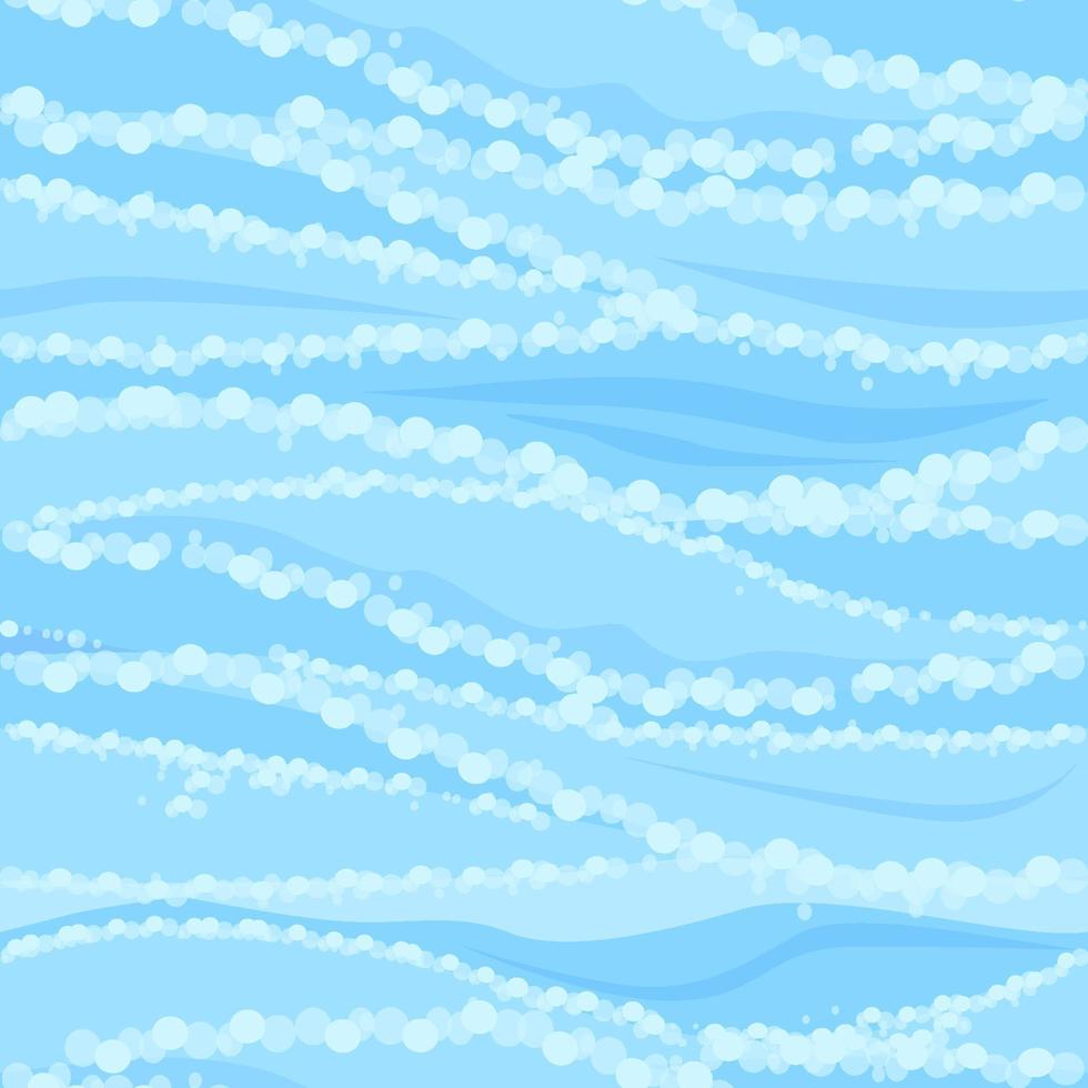 naadloze structuurpatroon van zee- of rivierwater. abstracte achtergrond van blauwe golven van water. vector