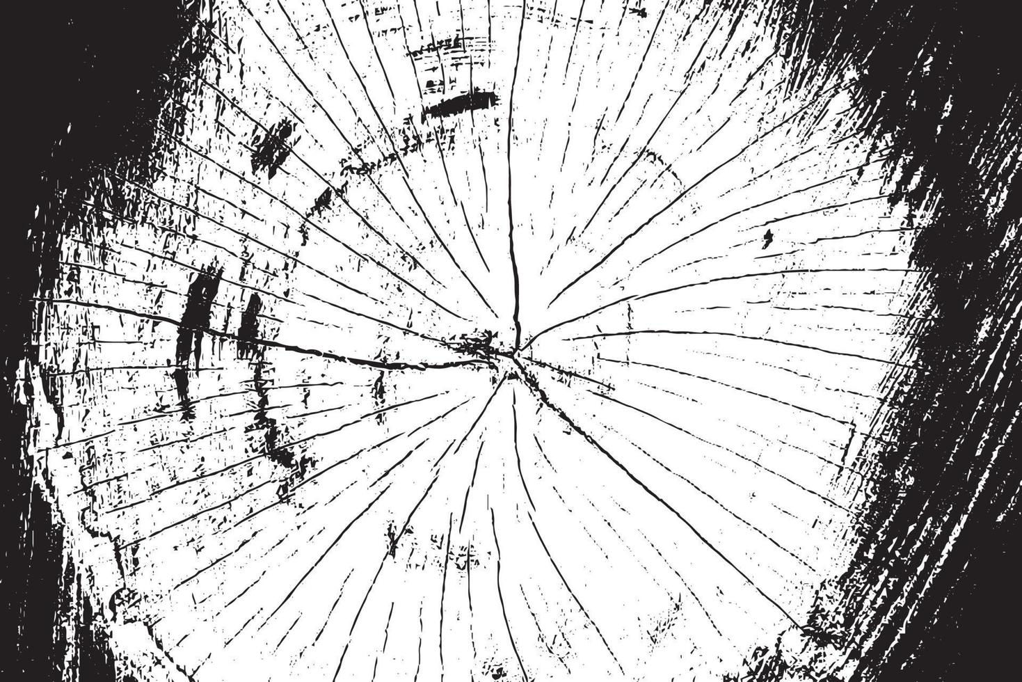 houtstructuur zwart... ronde hout grunge schets effect. crack design muur, vloer, rustiek, oud design.eps vector