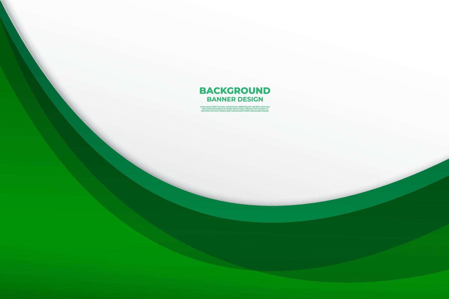 elegante groene golf achtergrond banner sjabloonontwerp voor flyer, zakelijke presentatie, zakelijke posterontwerp, verkooppromotie en reclame vector