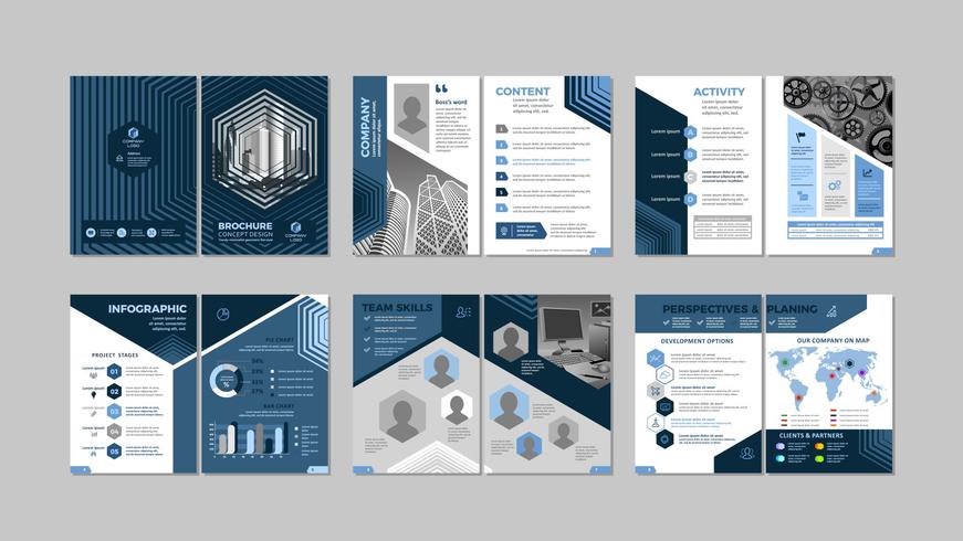 Brochure creatief ontwerp vector