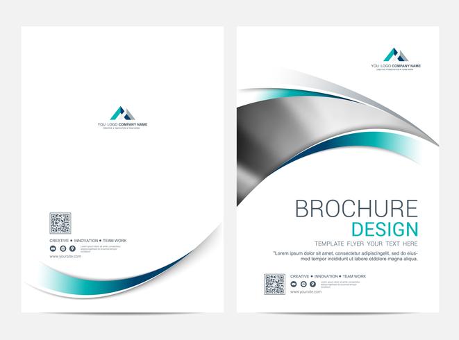 Brochure lay-out sjabloon, cover ontwerp achtergrond vector