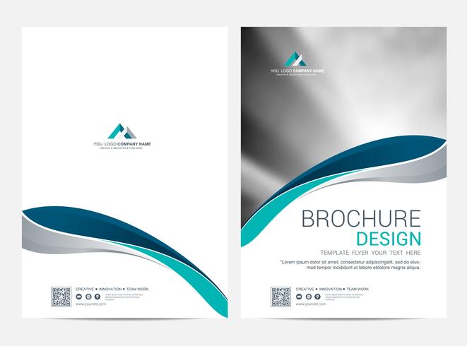 Brochure lay-out sjabloon, cover ontwerp achtergrond vector