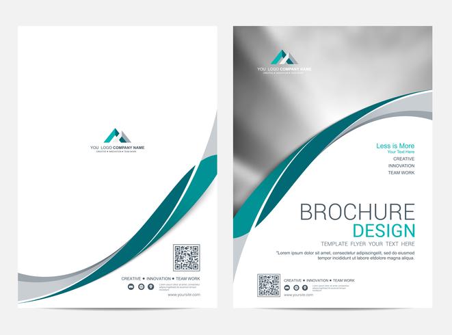 Brochure lay-out sjabloon, cover ontwerp achtergrond vector