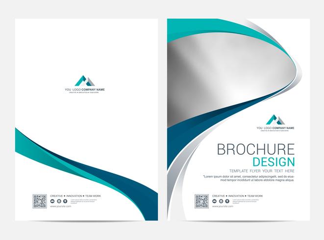 Brochure lay-out sjabloon, cover ontwerp achtergrond vector