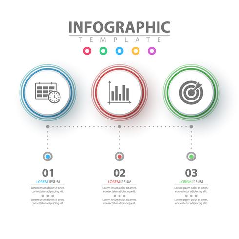 Zakelijke infographic. Sjabloon voor papieren origami. vector