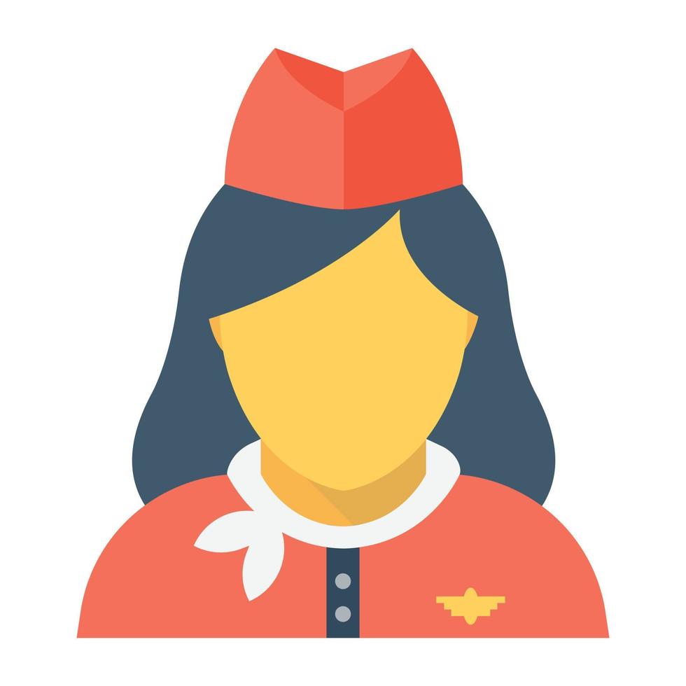 stewardess concepten vector