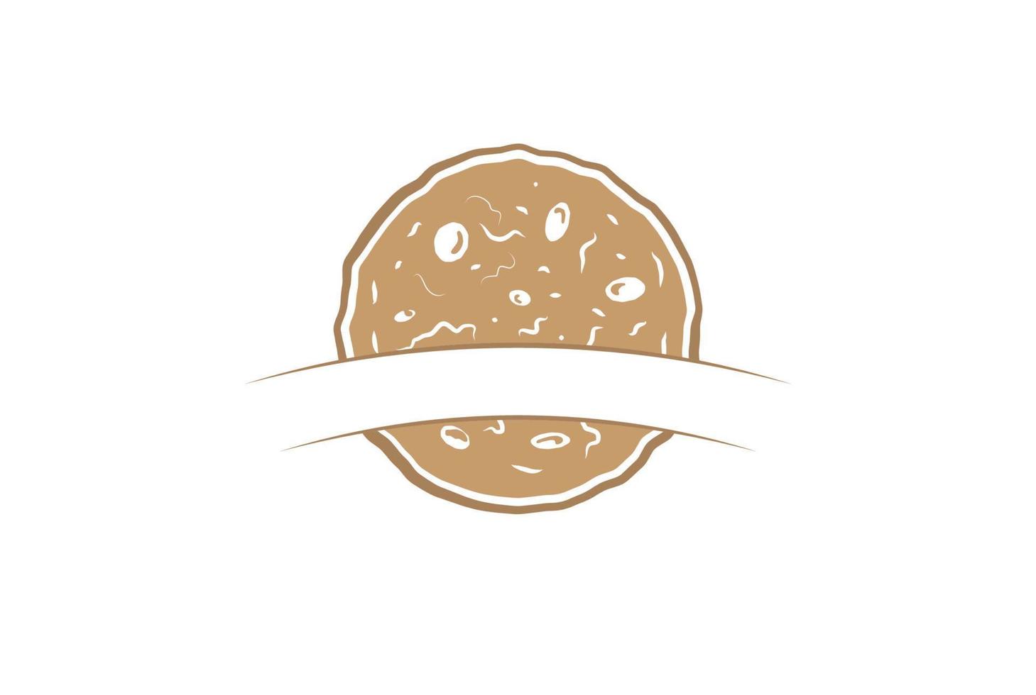 retro vintage koekjes bakker bakkerij label logo ontwerp vector