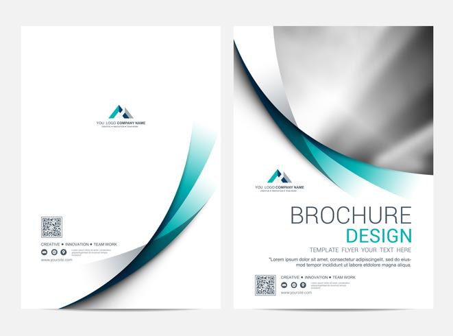 Brochure lay-out sjabloon, cover ontwerp achtergrond vector