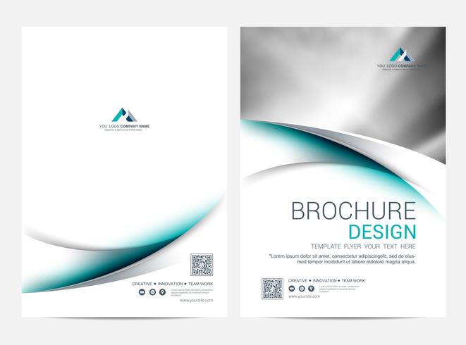 Brochure lay-out sjabloon, cover ontwerp achtergrond vector