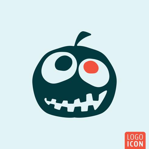 Halloween pompoen pictogram vector