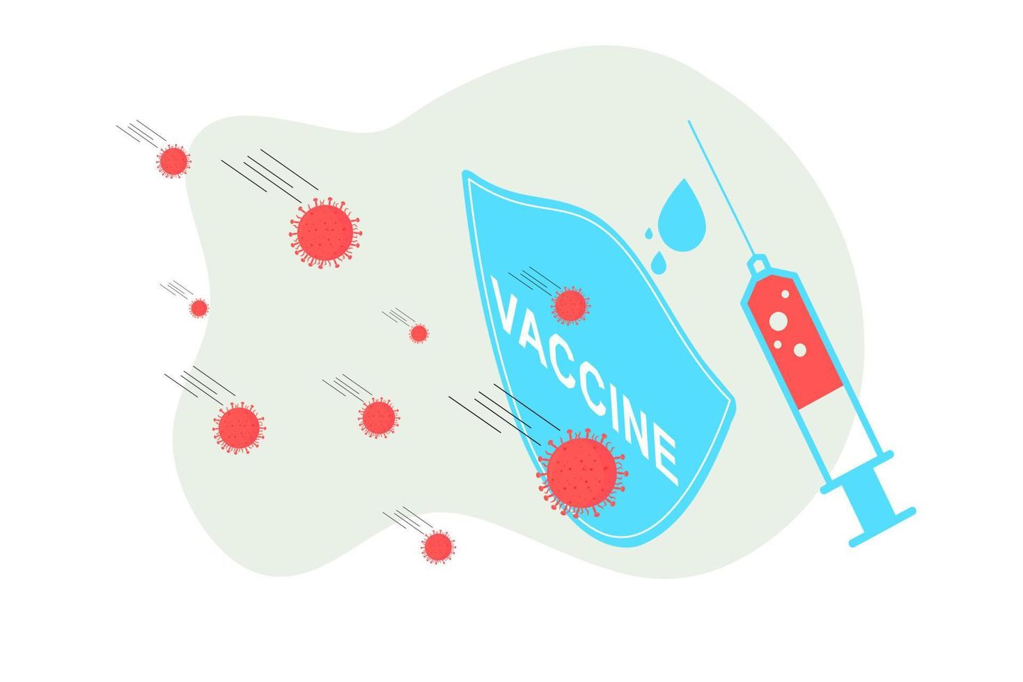 landingspagina van vaccinatiewebsite. vaccinatie campagne. gezondheidszorg en bescherming. isometrische medische behandeling. platte vectorillustratie voor voor medische webpictogrammen, ui, mobiele applicatie, posters vector