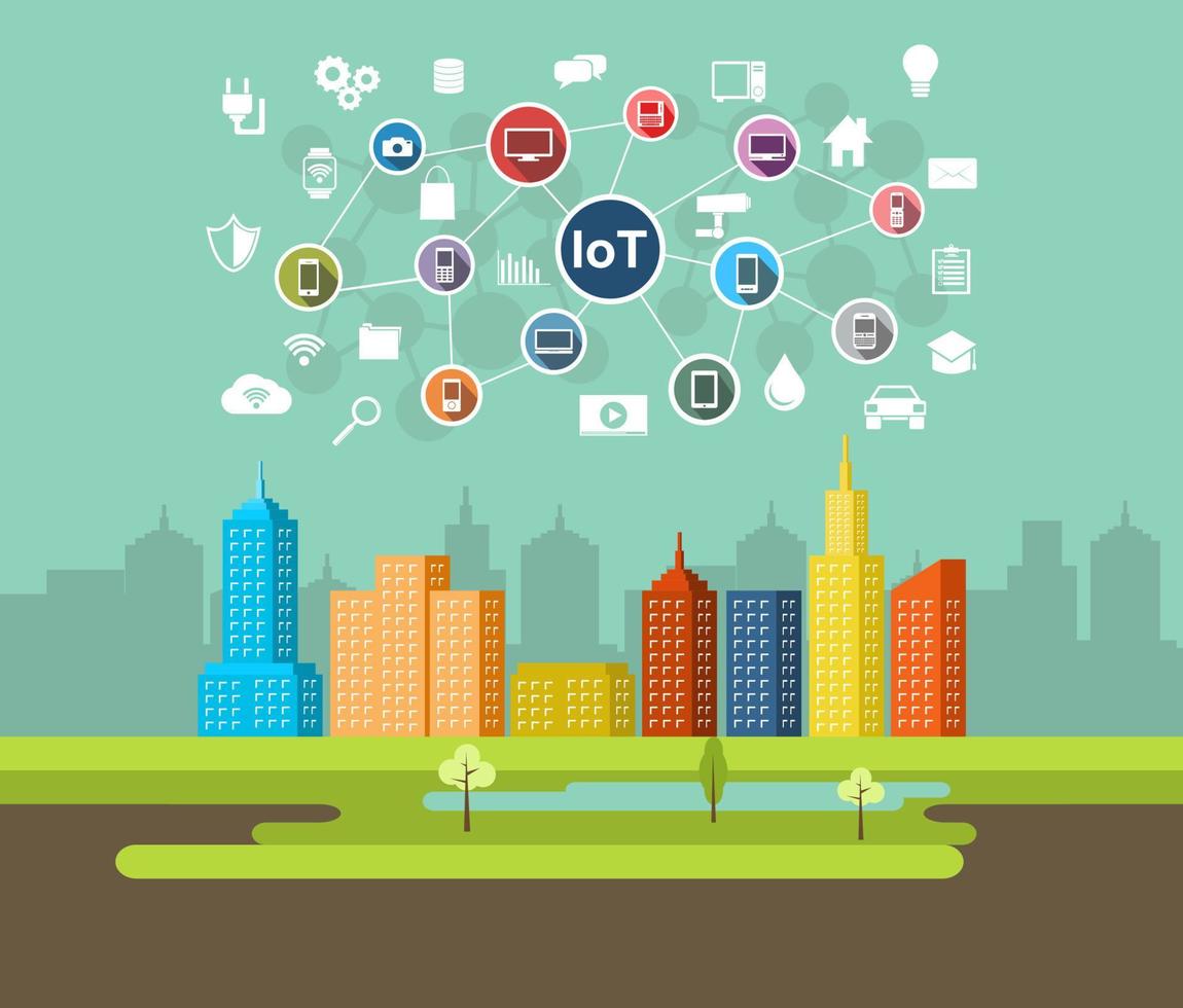 internet of things-technologie. vector