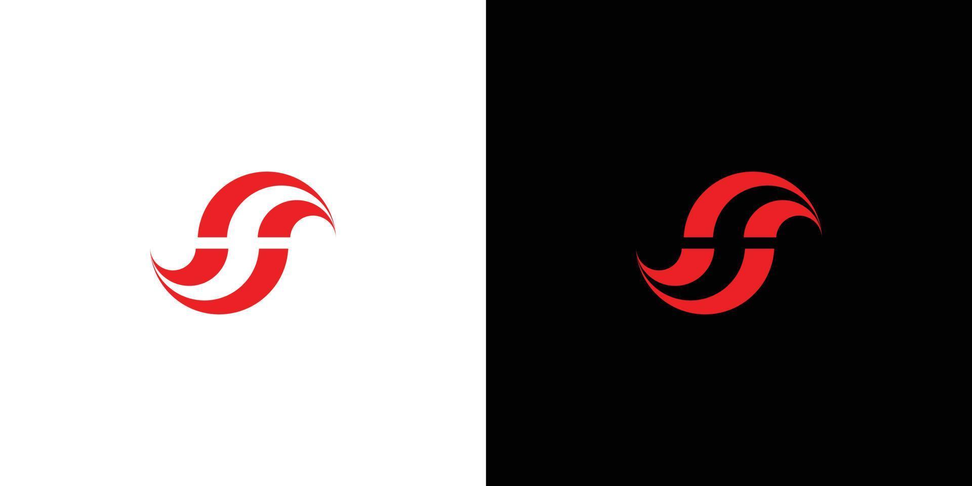 eenvoudig en modern eerste letter s logo-ontwerp vector