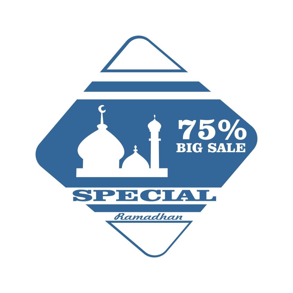 eenvoudig vectorontwerp ramadan grote korting perfect voor stickers, slogans, sjablonen en meer vector