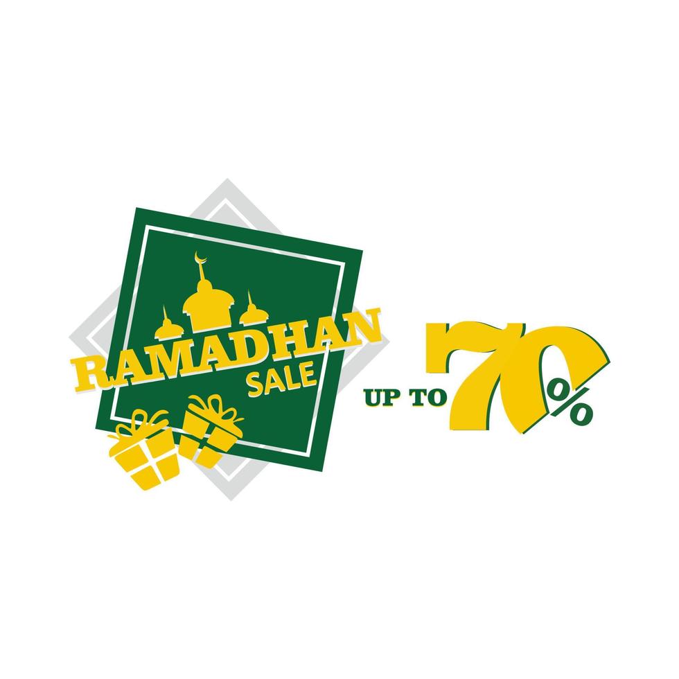 eenvoudig vectorontwerp ramadan grote korting perfect voor stickers, slogans, sjablonen en meer vector