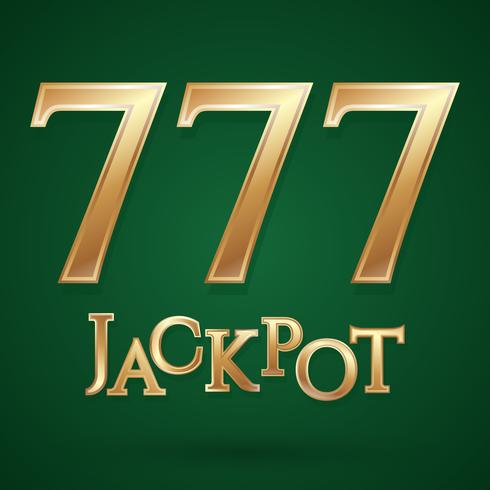 Casino jackpot symbool vector