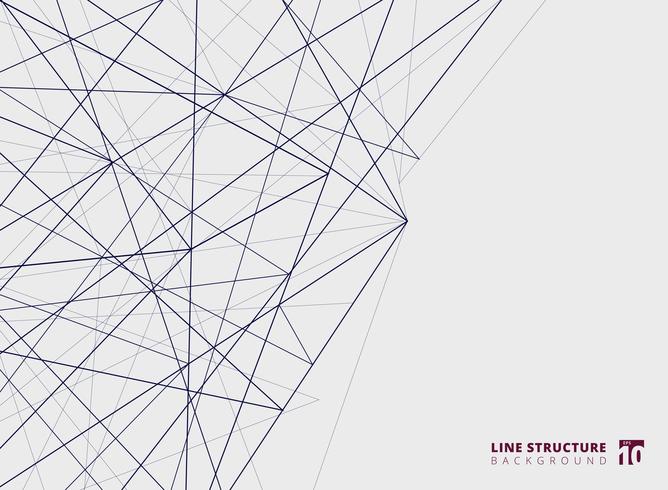 De abstracte structuur van de overlappingslijnen op witte achtergrond. vector