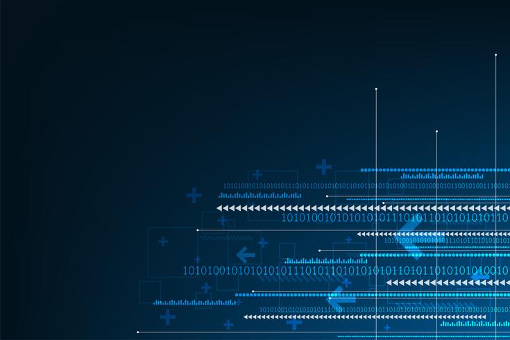 Vector abstracte achtergrondtechnologieinnovatie van de toekomst.