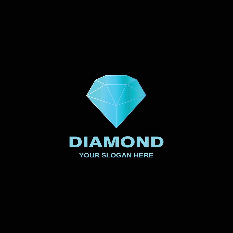 mooie diamanten vectorillustratieafbeelding voor merkstickersjabloon vector