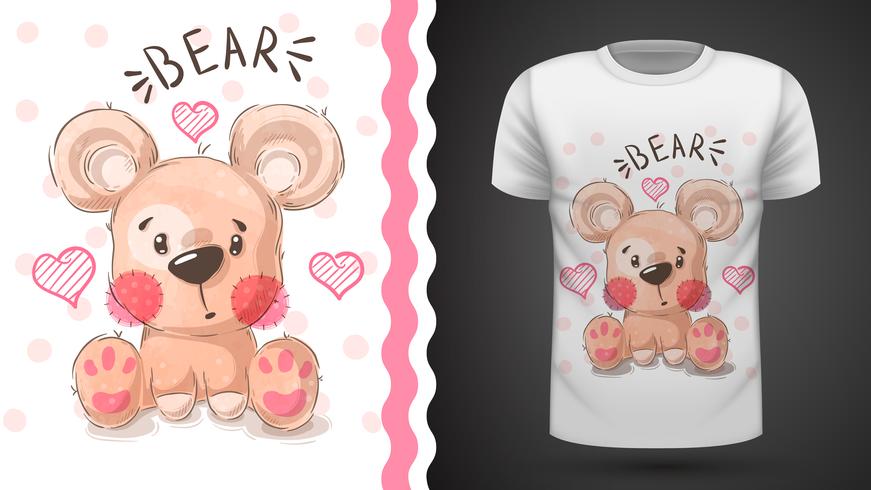 Leuke peer - idee voor print t-shirt vector