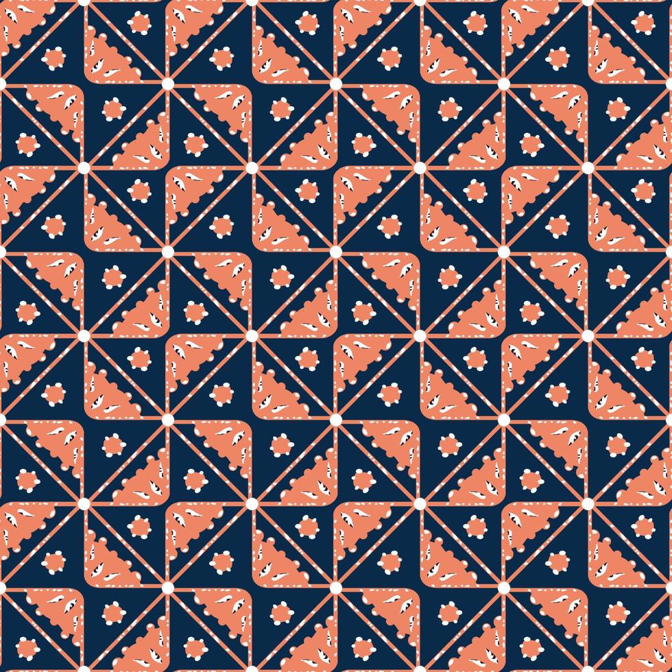 Yogyakarta batik patroon. Javaans patroon vector