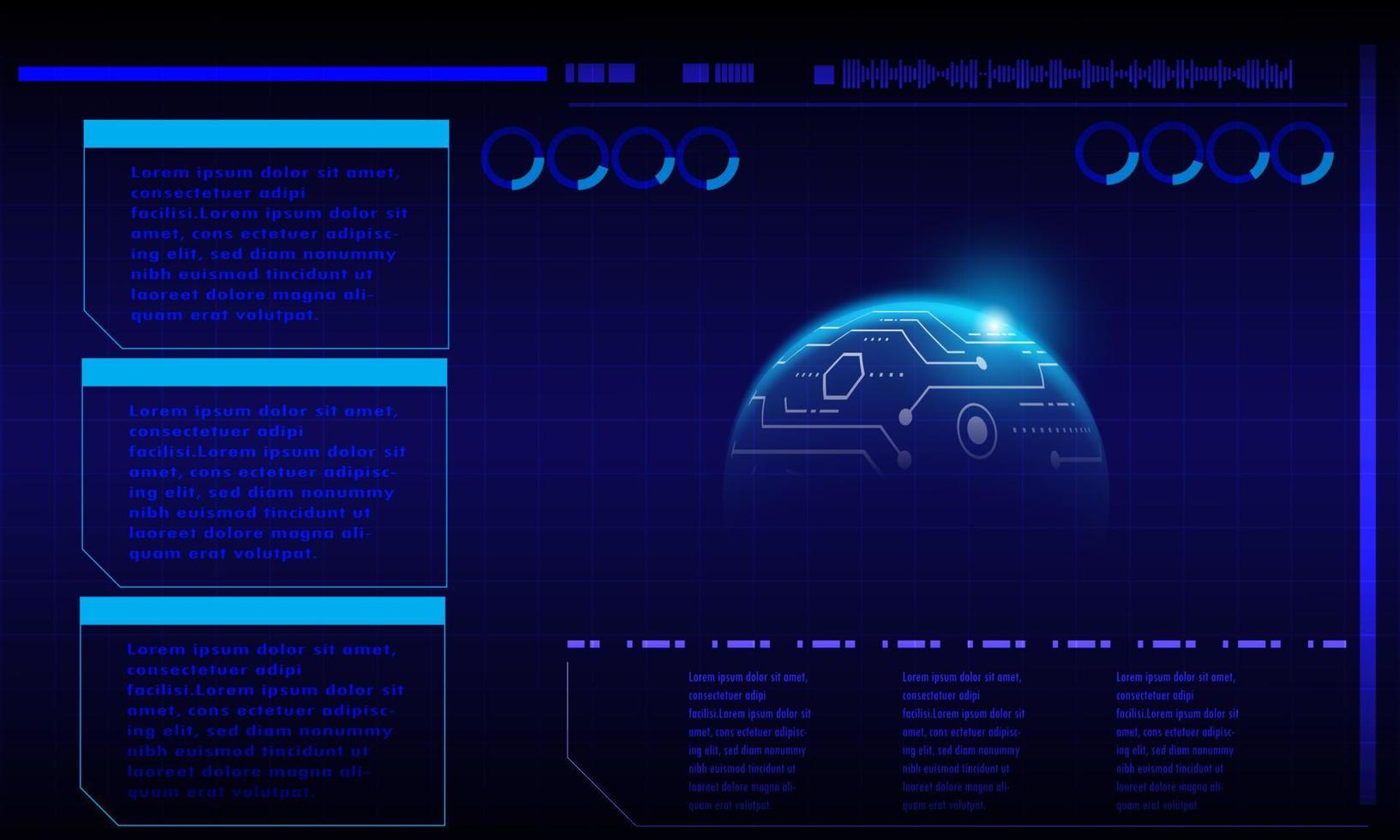 futuristische abstracte technische achtergrond. vector tech cirkel en technologie achtergrond.