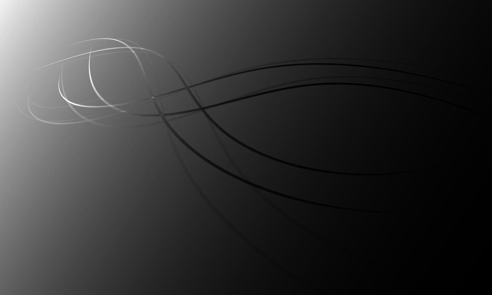 illustratie vector digitale technologie ontwerpconcept. gloeiende golvende lijnen sjabloon met donkere achtergrond.