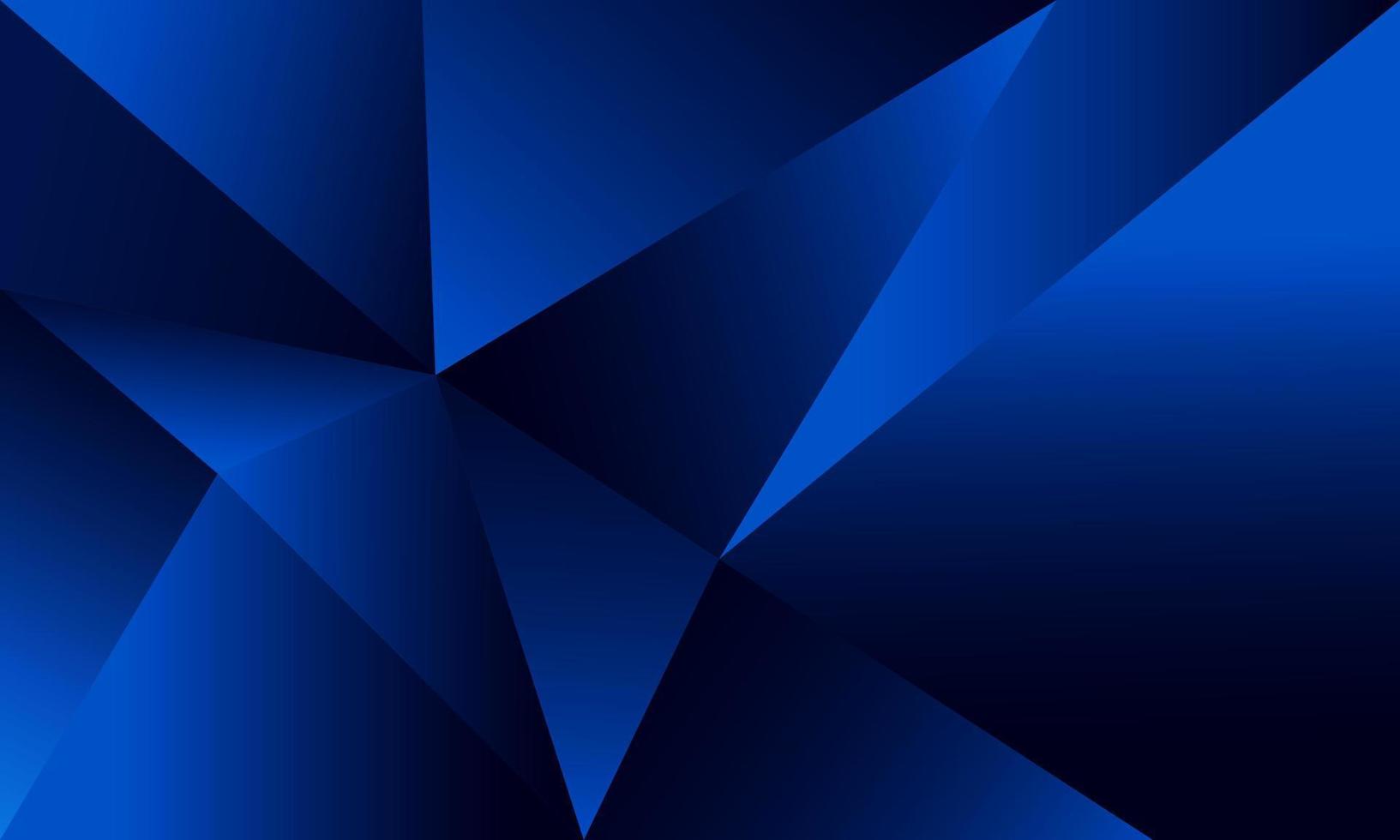 abstracte blauwe veelhoek driehoeken vorm patroon achtergrond met verlichting effect luxe stijl. illustratie vector digitale technologie ontwerpconcept.