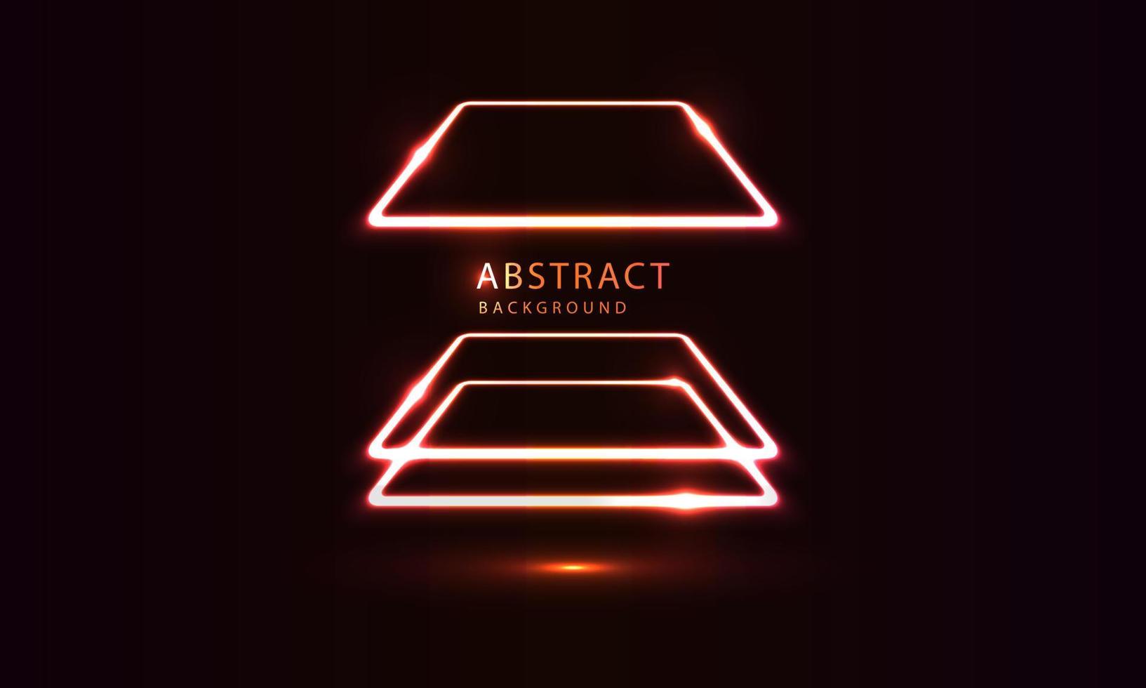 futuristische sci-fi abstracte neonlichtvormen op zwarte achtergrond. exclusief behangontwerp voor poster, brochure, presentatie, website etc. vector