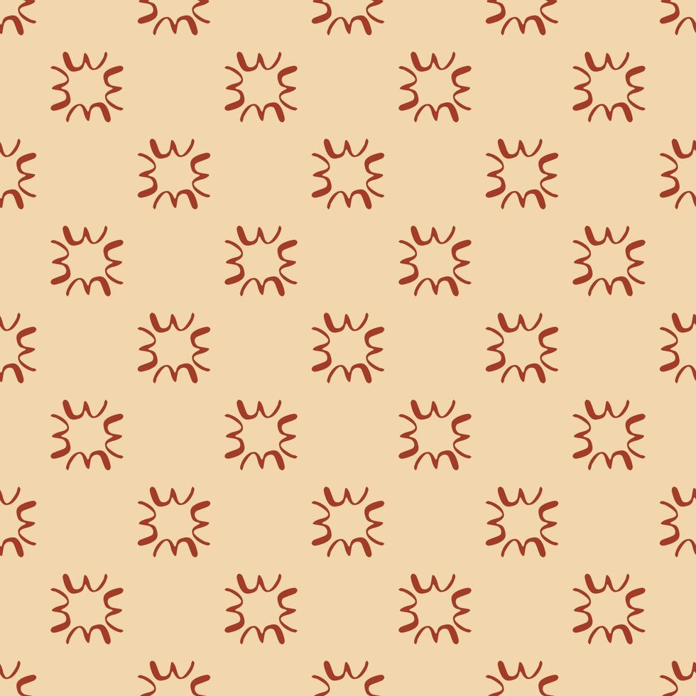 geometrische naadloze patroon met rode elementen op roze achtergrond. etnische stijl. vector