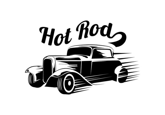 Hot Rod vectorillustratie vector