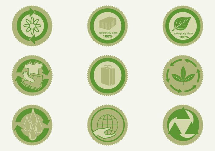 eco-badge vector pack