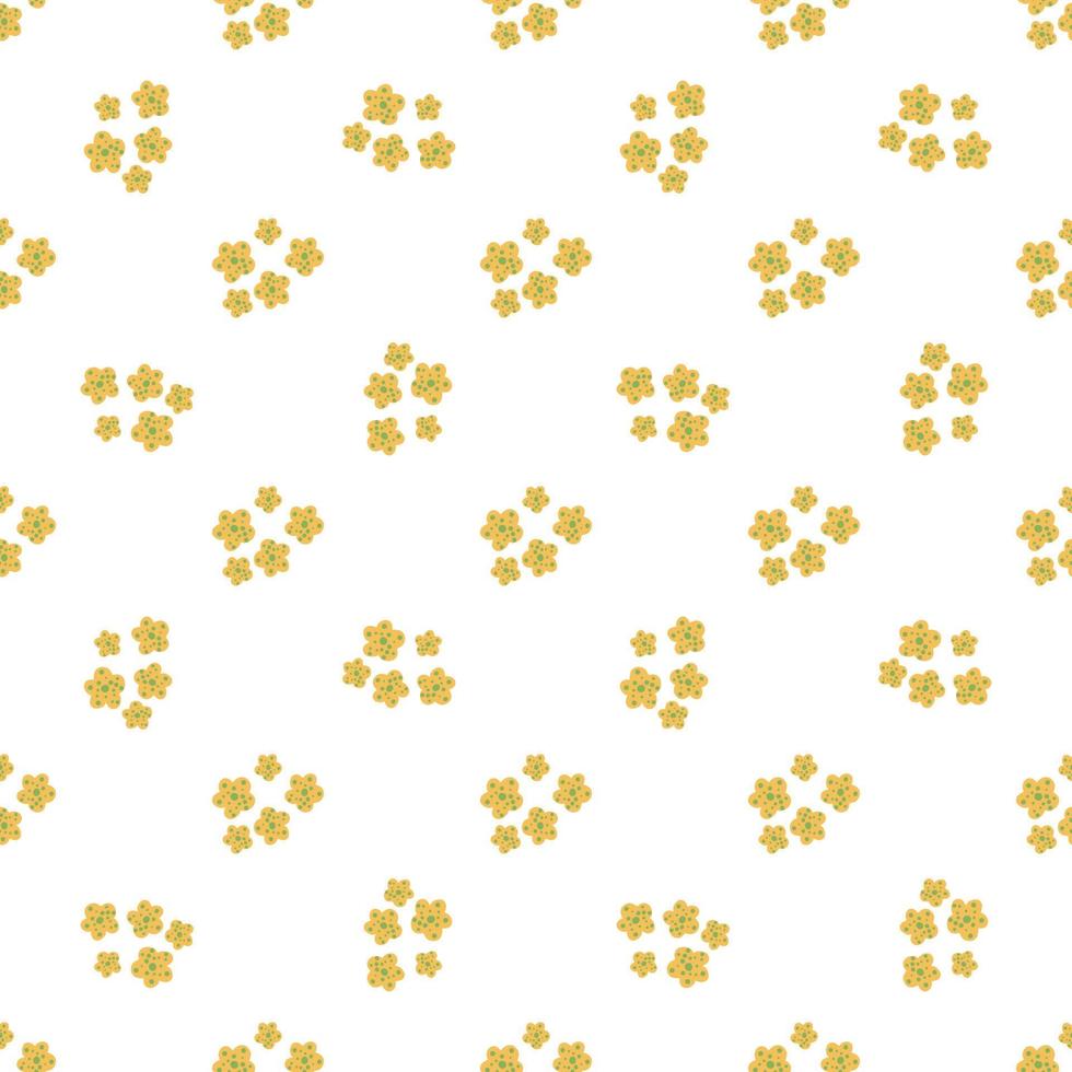 madeliefjes veld. eenvoudig kamille bloemen naadloos patroon. vector
