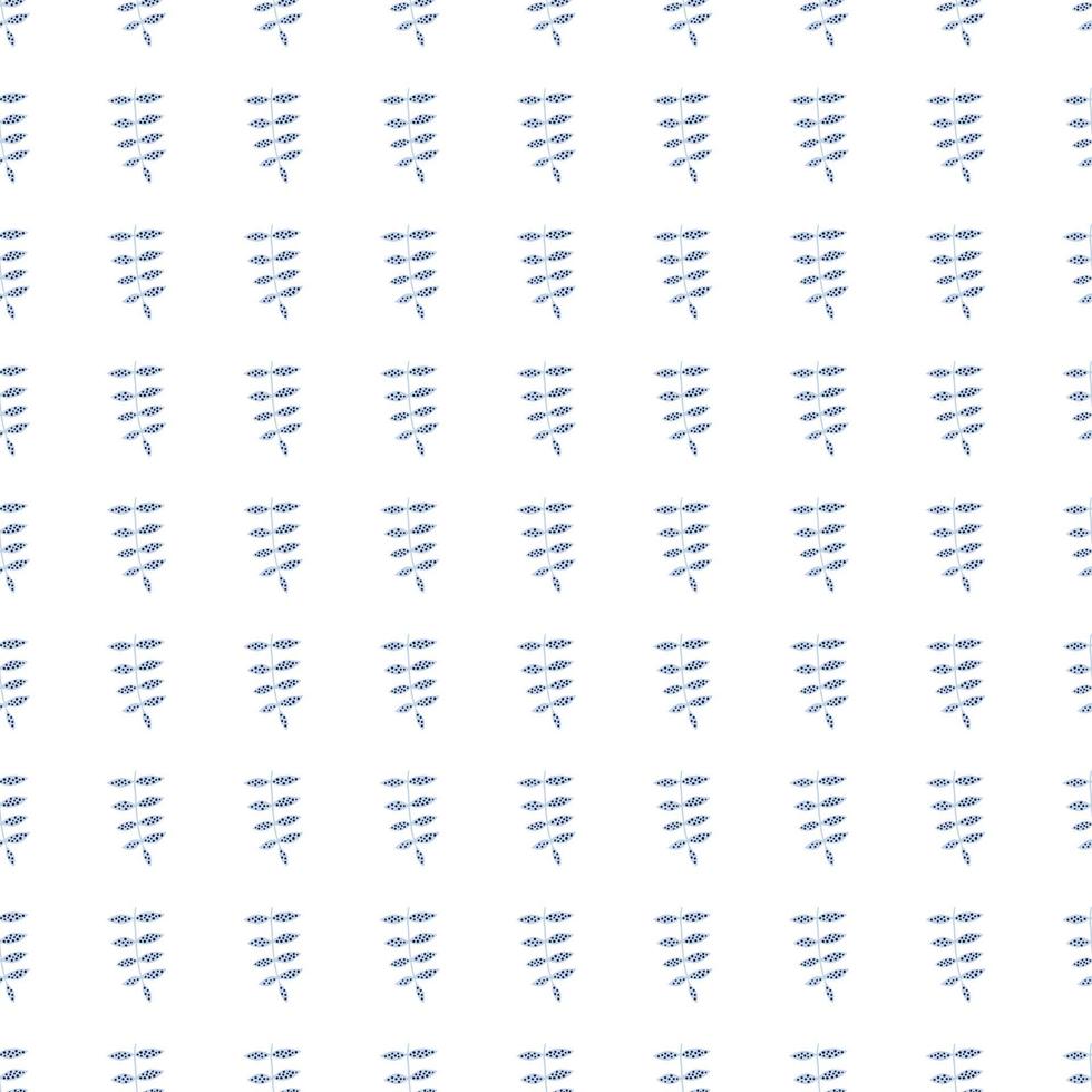 eenvoudige tak naadloze patroon geïsoleerd op een witte achtergrond. abstract bloemenornament vector