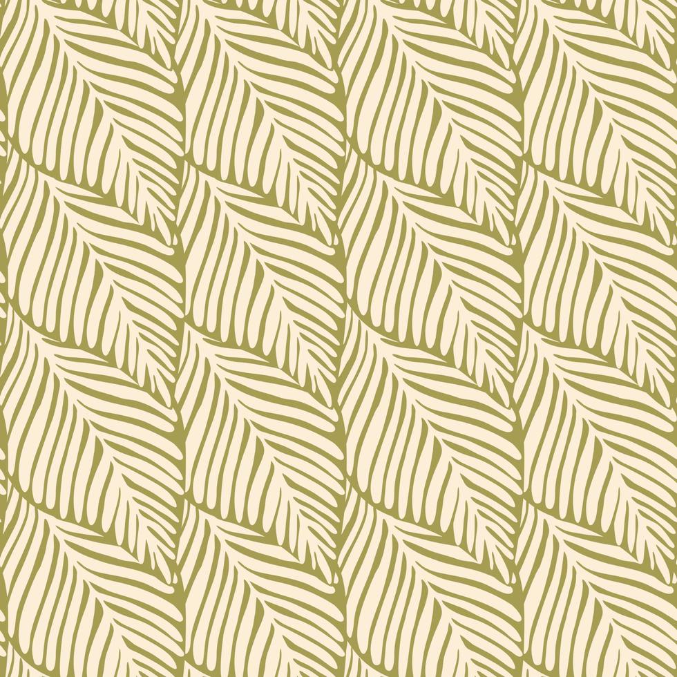 abstracte gouden jungle naadloze print. exotische plant. vector