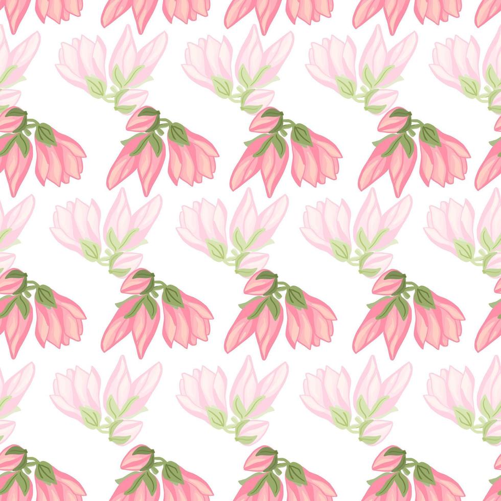 magnolia naadloos patroon. romantische bloem background.vector afbeelding. vector