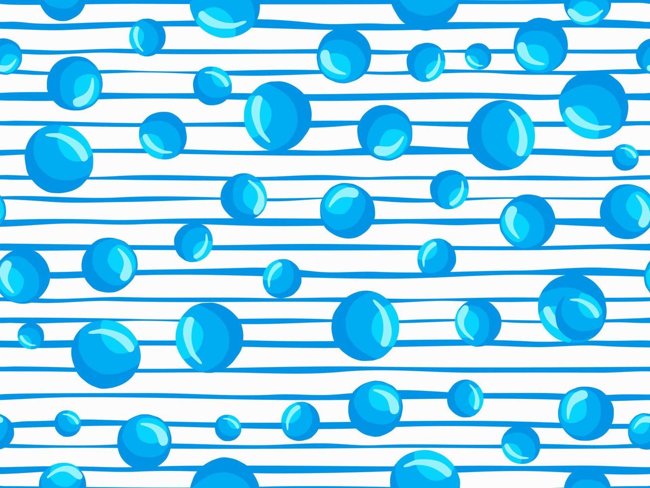 water bubbels naadloze patroon abstracte geometrische cirkel behang. vector