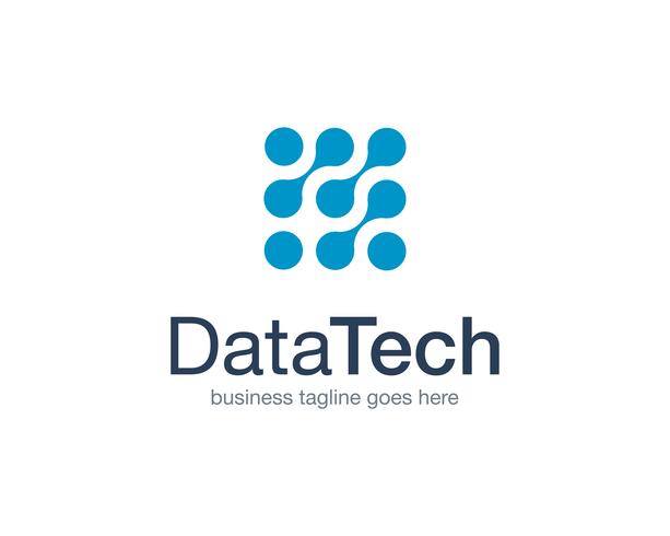 Datatechnologie Logo Icon Vector