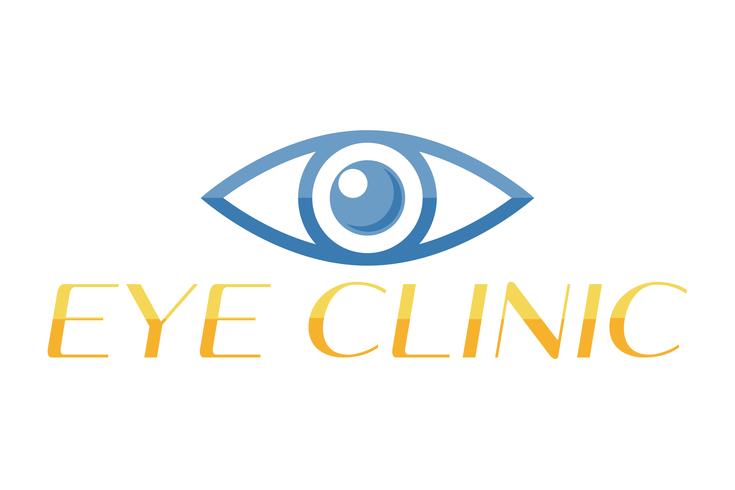 oog logo voor oogheelkunde kliniek vectorillustratie vector